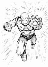 Hulkbuster sketch template