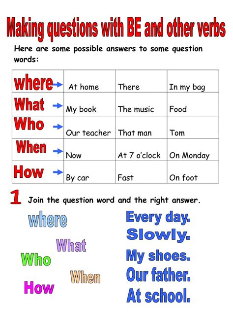 wh questions practice worksheet  esl printable questions  wh