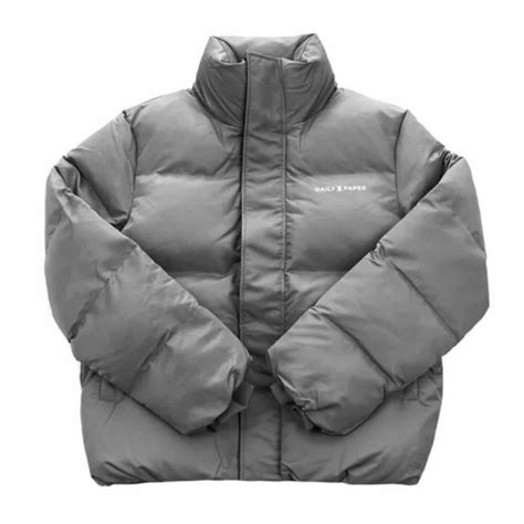 daily paper core puffer jacket grey xl sorrynotfame mall