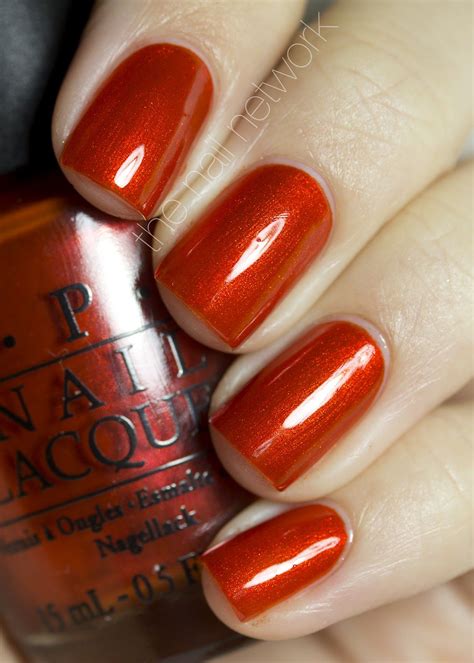 nail network germany  opi collection orange nail polish orange nails red nails