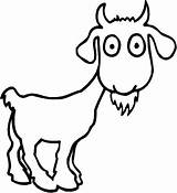 Goat Coloring Pages Cute Goats Drawing Printable Color Surprised Capricorn Skinny Kids Pygmy Adult Print Getdrawings Procoloring Choose Board sketch template