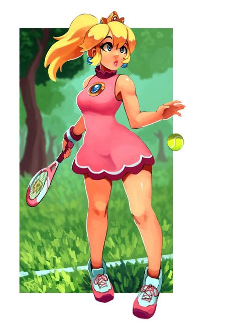 princesa peach tenis nintenfo gamers hermanos súper