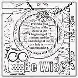 Coloring Wisdom Bible Sheets Verse Pages Treasure Childrens Children Gems Box Activity Colouring Color Proverbs Fear Lord Printable Christian Scripture sketch template