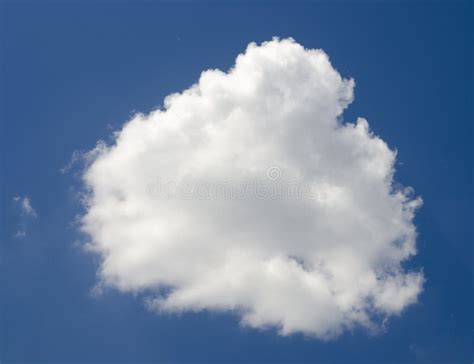 single cloud isolated  white background stock photo image