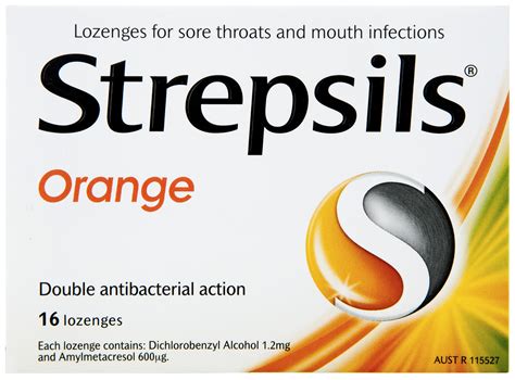 strepsils sore throat relief orange  pack unichem elmwood pharmacy shop