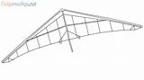 Glider Hang Draw Step Drawings Bird sketch template