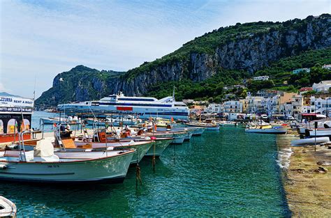 Isle Of Capri Italy Harbor Photograph By Jon Berghoff