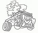 Truck Monster Coloring Pages Angry Kids Christmas Transportation Choose Board Very Easy sketch template