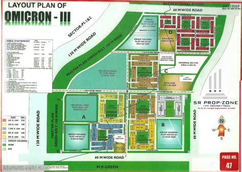 layout plan  omicron  greater noida hd map industry seller