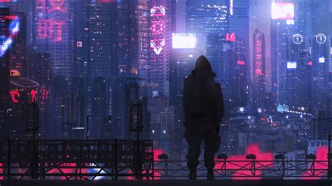 cyberpunk city  wallpaper