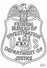 Coloring Fbi Badge Pages Swat Printable Police Drawing Comments sketch template