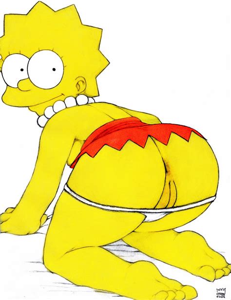 xbooru anus ass lisa simpson panties pussy soulstealer666 the simpsons white background yellow