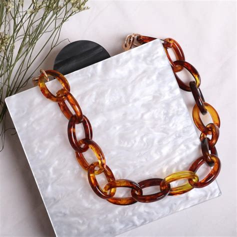 piece  acrylic chain purse chain handle plastic handles etsy