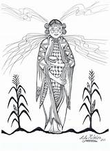 Coloring Corn Hopi Maiden Pages Native American Lammas Indian Printable Deviantart Drawings Pottery Google Pueblo Color Pagan 71kb sketch template