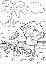 Coloring Dora Map Explorer Pages Popular Library Clipart Cartoon sketch template
