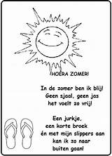 Zomer Versje Hoera sketch template