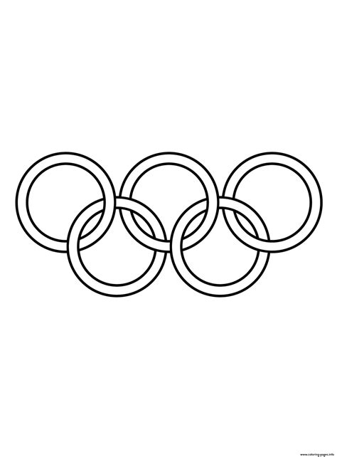 olympic games clipart black  white coloring page printable