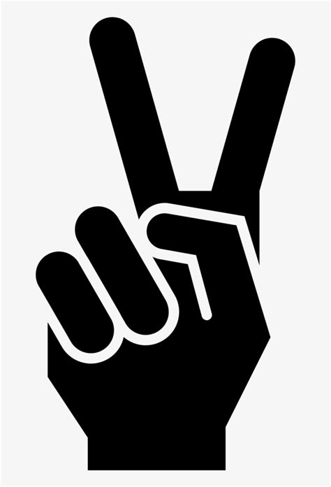 scissors sign peace peace hands icon png transparent png     nicepng