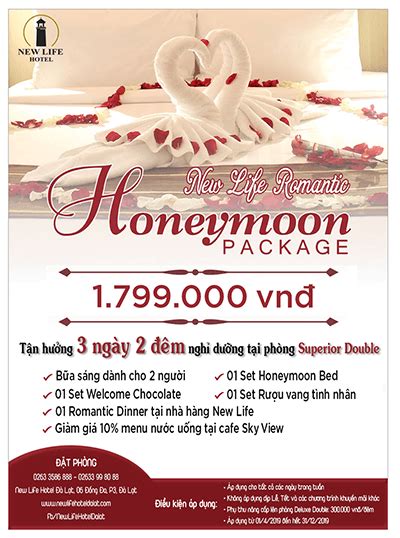 New Life Romantic Honeymoon Package New Life Hotel Dalat