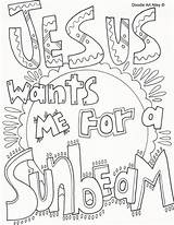 Songs Coloring Primary Jesus Sunbeam Wants sketch template