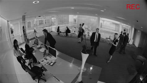 Stock Video Of Cctv Camera View Of Business People