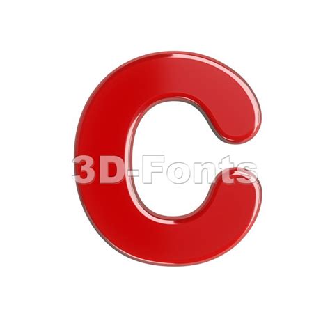 red font  capital letter  white background