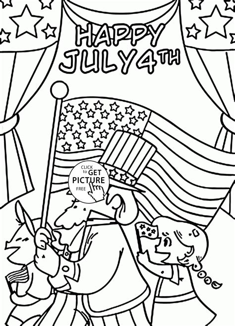 july  coloring page coloring home
