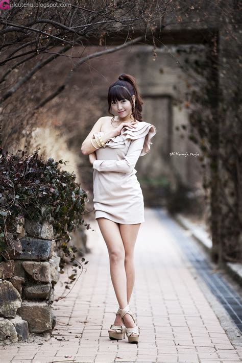 Lee Eun Hye One Shoulder Mini Dress ~ Cute Girl Asian Girl