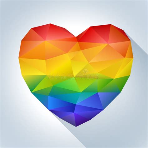 hart  de kleuren van de regenboog vector illustratie illustratie bestaande uit symbool