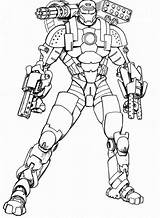 Iron Man Coloring Pages War Machine Armored Ironman Adventures Drawing Outline Printable Colouring Kids Color Drawings Engaging Popular Draw Print sketch template