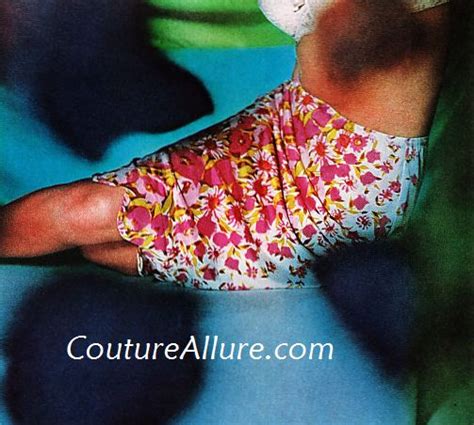 Couture Allure Vintage Fashion Floral Printed Lingerie 1964