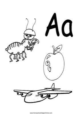 alphabet letter  worksheet homeschool helper  alphabet