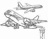 Aerei Aereo Aviones Avion Avioane Coloriage Colorat Viajar Planse Avioni Coloriages Colorir Avions Copii Bojanke Imprimir Aviona Stampare Transporte Pista sketch template