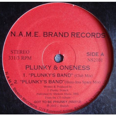plunky oneness plunkys band  vinyl discogs