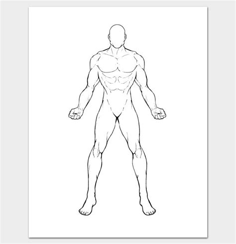 human body outline  pin body outline template  kids clipart