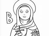 Saints sketch template