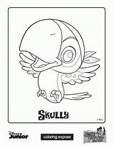 Coloring Jake Pirates Neverland Pages Captain Sharky Bones Skully Popular Coloringhome sketch template