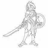 Dragonborn Dnd sketch template