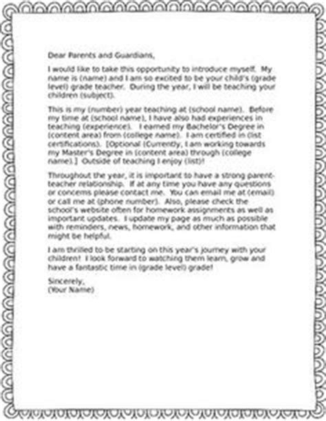 parent letters ideas parents  teachers letter  parents teaching