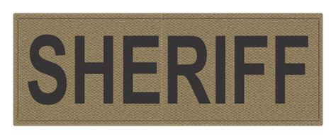 sheriff tactical id patches  black lettering