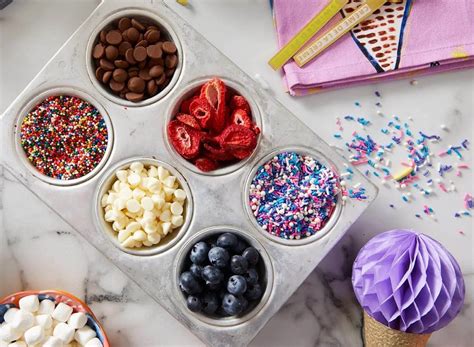 ideal toppings  ice cream    bite