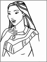 Pocahontas Imprime Pinta sketch template