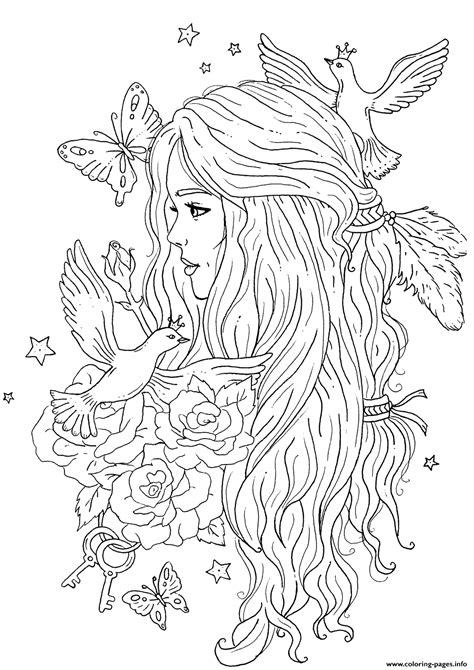 birds  flowers coloring pages coloring home spring bird