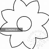 Daisy Petals Eight Template Flower Pdf sketch template