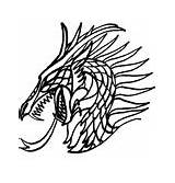 Dragon Coloring Fantasy Pages Dragons Face Ws sketch template