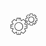 Doodle Cogs Drawn sketch template