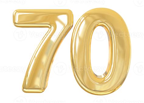 number  gold   png