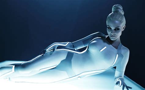 Woman In White Suit Digital Wallpaper Tron Legacy Movies Serinda Swan