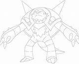 Chesnaught Lineart Line Pokemon Deviantart sketch template