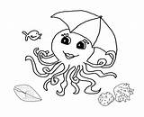 Coloring Octopus Pages Outline Kids Printable Drawing Preschool Animals Seashells Painting Clipart Color Drawings Colouring Worksheets Kindergarten Getdrawings Library Other sketch template